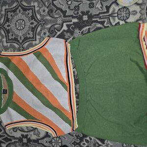 SHEIN Green Knit Short Set